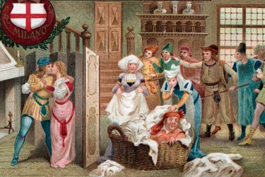 Falstaff nascosto nel cesto di lino, Atto II Scena 2 dall