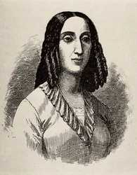 GORRITI, Juana Manuela (1818-1892). Scrittrice argentina. Incisione.
