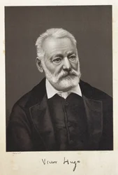 Hugo, Victor (1802-1885). Scrittore romantico francese. Litografia