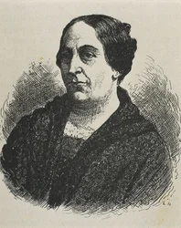 MARIN DEL SOLAR, Mercedes (1804-1866). Scrittrice cilena. Incisione.