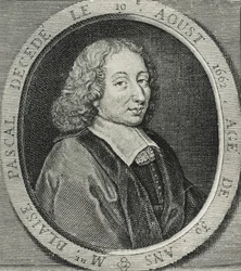 PASCAL, Blaise (1623-1662). Matematico, fisico e filosofo francese. Incisione