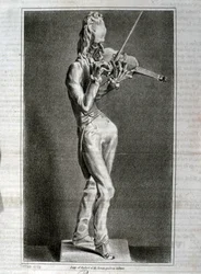 Ritratto-caricatura di Niccolò Paganini (acquaforte)