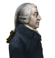 Ritratto di Adam Smith, filosofo scozzese e pioniere dell
