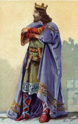 Ritratto di Caribert, re dei Franchi .