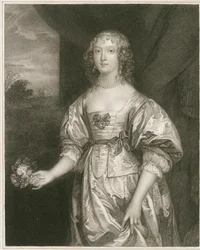 Ritratto di Elizabeth Cecil (incisione)