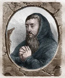 Ritratto di Francois Joseph Le Clerc du Tremblay, marchese di Maffliers, detto le Pere Joseph, religioso cappuccino e statista francese (1577-1638)