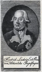 Ritratto di Frederic-Louis di Hohenlohe-Ingelfingen