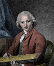 Ritratto del compositore, organista, insegnante e teorico tedesco Georg Joseph Vogler