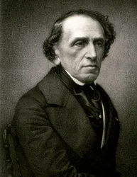 Ritratto di Giacomo Mayerbeer (acquaforte)