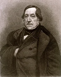 Ritratto di Gioachino Antonio Rossini (acquaforte)