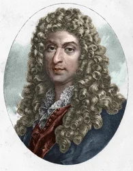Ritratto di Jean Baptiste Lully, compositore francese di origine italiana.