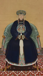 Ritratto di Lady Wanyan, moglie primaria del principe Hongming (1705-1767)