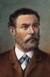 Ritratto di Otto Lilienthal, ingegnere tedesco (cromo)