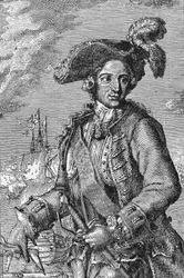 Ritratto di Rene Duguay Trouin, marinaio francese.