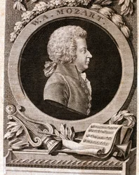 Ritratto di Wolfgang Amadeus Mozart (acquaforte)