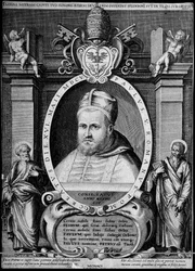 Ritratto del 231° Papa Paolo V nel 1605