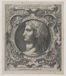 Imperatore romano Nerone (stampa)