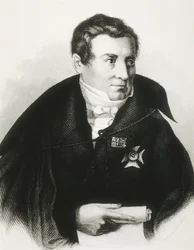 SCHLEGEL, August Wilhelm von (1767-1845). Teorico tedesco del Romanticismo. Litografia.