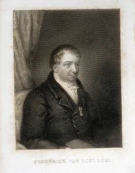 Schlegel, Friedrich von (1772-1829). Poeta, critico e studioso tedesco. Esponente critico di spicco del Romanticismo tedesco.