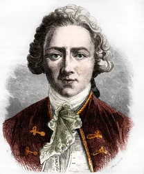 Sebastien-Roch Nicolas de Chamfort, moralista francese (incisione)