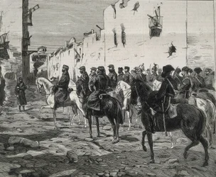 Spagna. La Prima Repubblica (1873-1874). Canton di Cartagena (acquaforte)