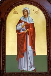 Icona di Santa Tecla. Cattedrale, Harissa, 2022 (foto)