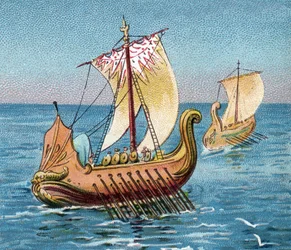 Trireme antiche navi greche - Antica Grecia: Trireme greca, antica galera da combattimento.