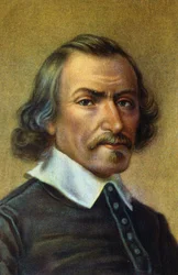 ritratto del medico inglese Sir William Harvey.1578-1657