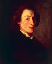 Francia, Versailles, Ritratto del compositore e pianista polacco Frederic Chopin (1810 - 1849)