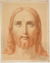 Studio per *Christus Consolator* (recto); Studio di una testa femminile di profilo (verso)