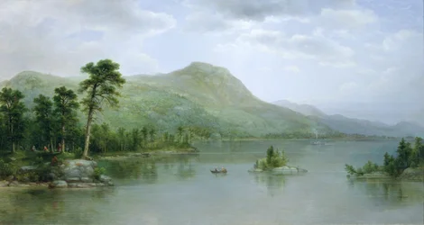 Montagna Nera dalle Isole del Porto, Lago George, New York