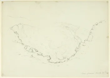 Caldera del Vesuvio, Napoli, Italia, 1841