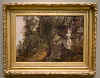 Alberi su una collina rocciosa, c. 1849