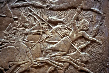 Ashurbanipal alla Battaglia di Til-Tuba, 650-620 a.C.