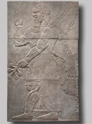 Spirito protettivo che saluta, 883-859 a.C.