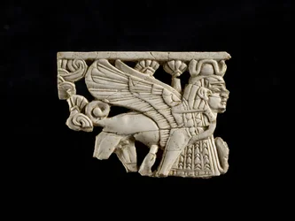 Frammento di sfinge da Fort Shalmaneser, Nimrud, assiro, VIII secolo a.C.