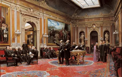 Sala conferenze del Senato nel marzo 1904