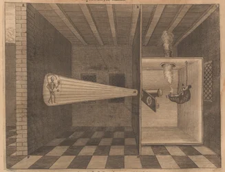 Lanterna magica raffigurante la Morte da Ars Magna Lucis, 1671