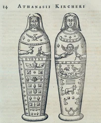Mummie - in "Sphynx mystagoga" di Athanase Kircher