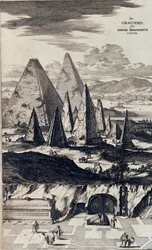 Piramidi dei faraoni neri - in “Sphynx mystagoga” di Athanasius Kircher
