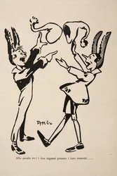 Pinocchio e Candlewick, illustrazione da "Pinocchio".