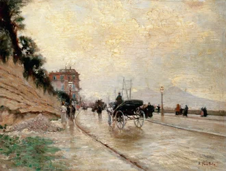 Carrozza in passeggiata a Napoli