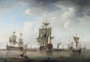 Uomini di guerra in porto