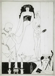 Entra Erodiade. Illustrazione per Salomè di Oscar Wilde