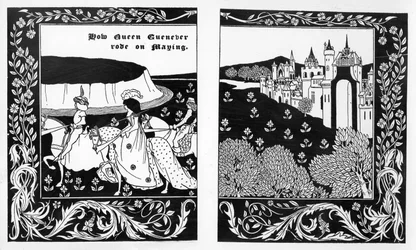 Come la regina Ginevra andò a maggio, illustrazione da 