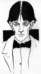 Autoritratto di Aubrey Vincent Beardsley (1872-1898) illustratore e scrittore inglese