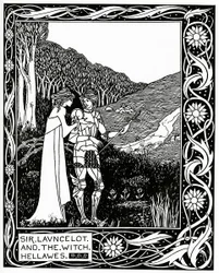 Sir Launcelot e la strega Hellawes, 1870