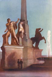 Roma: Monte Cavallo presso il Quirinale