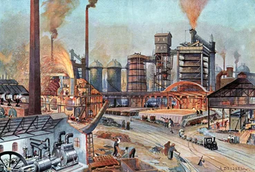 Industria siderurgica in Germania, c1880