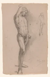 Nudo maschile, di fronte